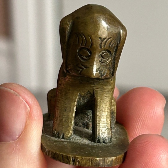 Other - 4/$50 brass 1940 Bronze Dog Figurine bookend 🐕